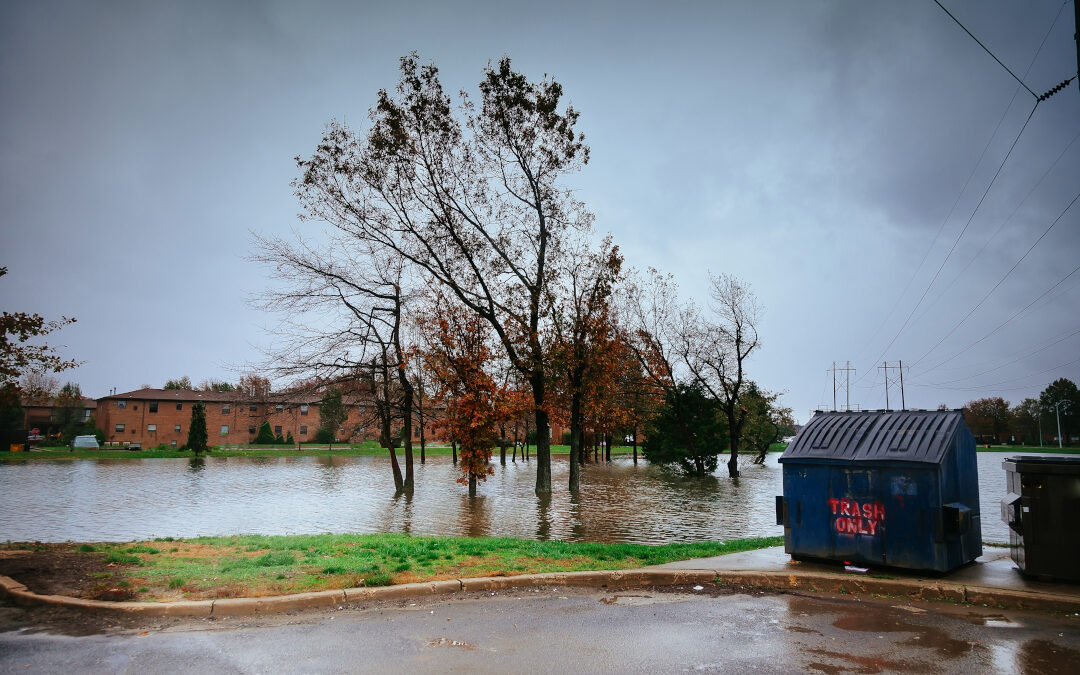A Virginia neighborhood flooded during hurricane season